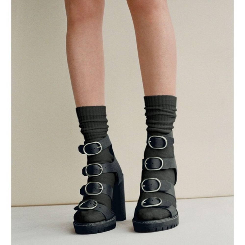 🖤 RARE Allsaints Osuna block heel sandals 🖤